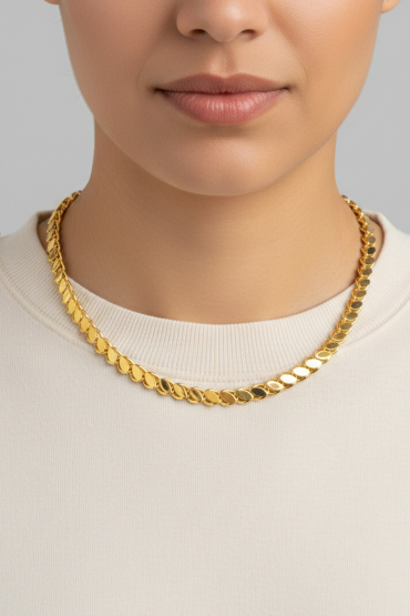 Gold Arpa Zincir Kolye