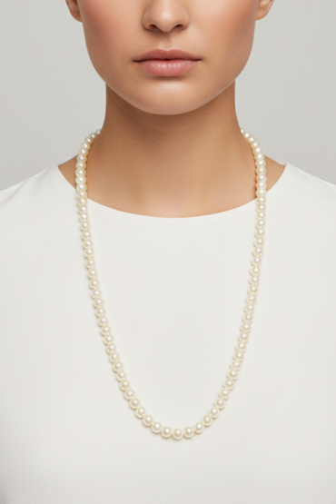 Klasik Inci Uzun Kolye