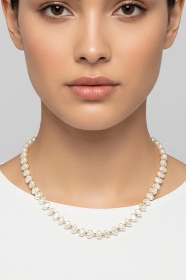 Kalp Inci Tasarim Kolye