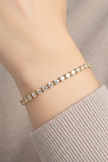 Zirkon Tasli Su Yolu Bileklik